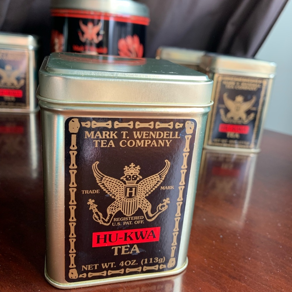 Lot of 5 Metal Tea Tins from Mark T. Wendell Tea Company - Picture 5 of 16
